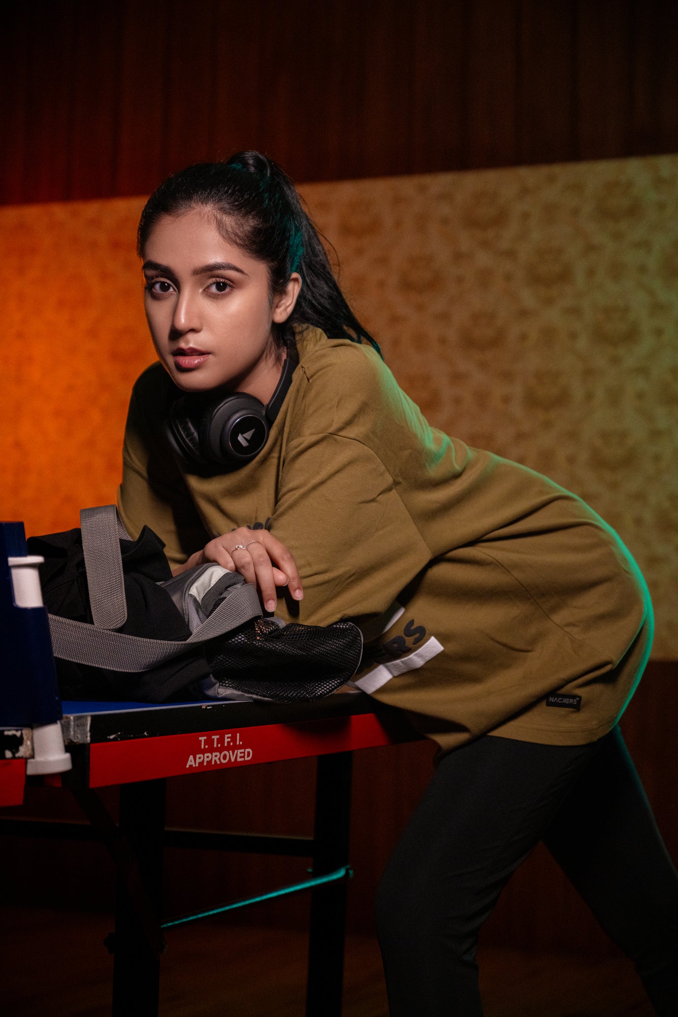 NACKERS Women's Olive Drab 100% Interlock Soft Touch Cotton Unisex Oversized Tshirt