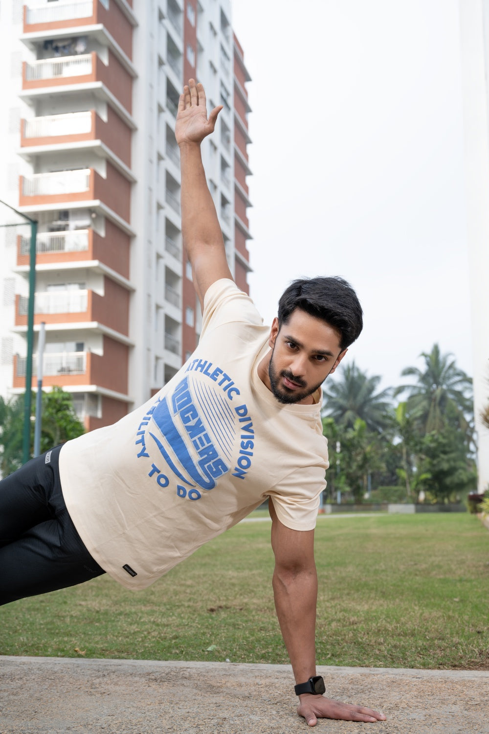 NACKERS Mens White Smoke 100% Interlock Soft Touch Cotton Unisex Regular Tshirt