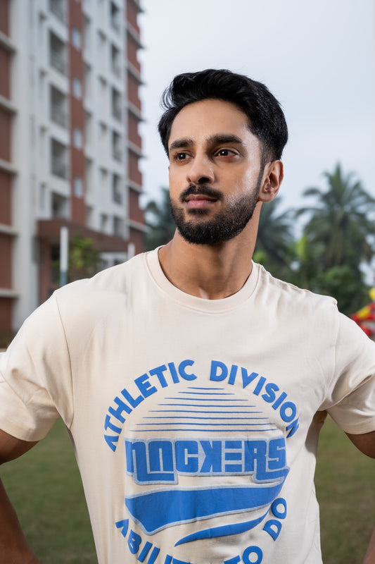 NACKERS Mens White Smoke 100% Interlock Soft Touch Cotton Unisex Regular Tshirt