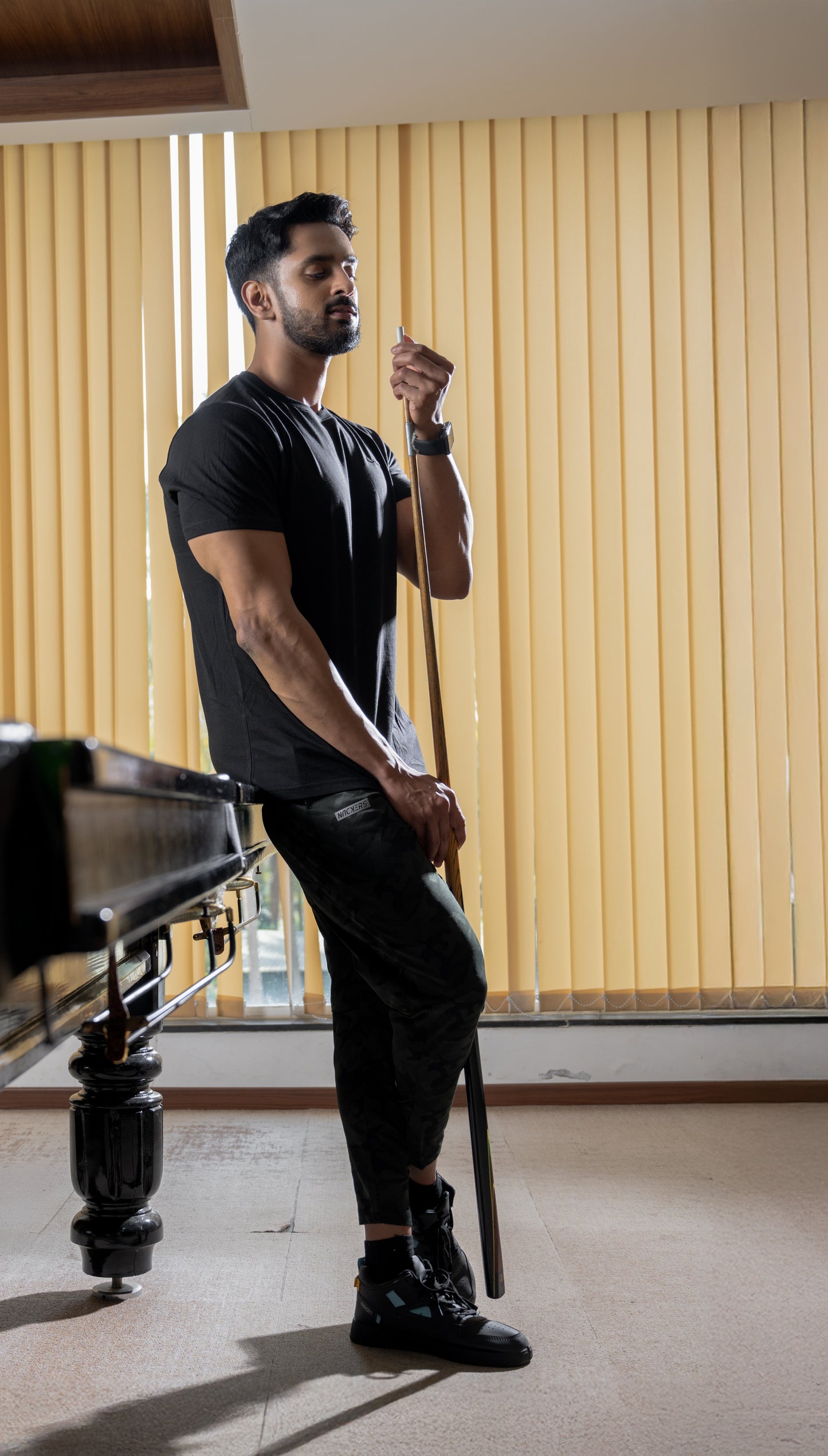 NACKERS Mens Black 100% Authentic Supima Cotton Half Sleeves Regular Tshirt