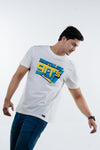 NACKERS Mens Whisper White 100% Super Combed Premium Cotton Half Sleeves Regular Tshirt