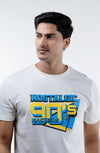 NACKERS Mens Whisper White 100% Super Combed Premium Cotton Half Sleeves Regular Tshirt