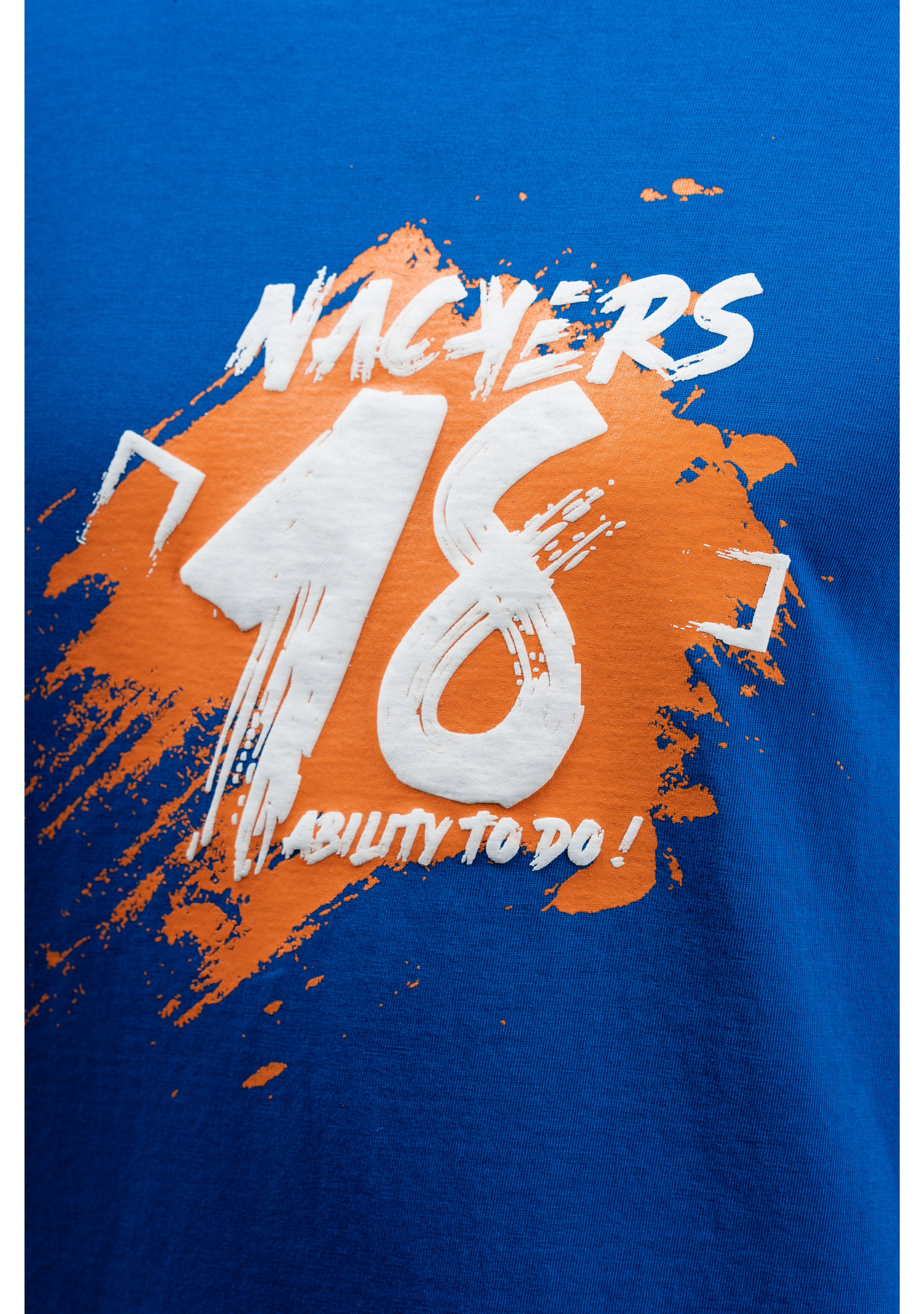 NACKERS Mens Lapis Blue 100% Super Combed Premium Cotton Half Sleeves Regular Tshirt