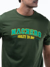NACKERS Mens Rifle Green 100% Super Combed Premium Cotton Half Sleeves Regular Tshirt