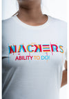 NACKERS Womens Whisper White 100% Super Combed Premium Cotton Half Sleeves Regular Tshirt