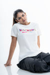 NACKERS Womens Whisper White 100% Super Combed Premium Cotton Half Sleeves Regular Tshirt