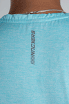 NACKERS Men's Aqua Polyester Melange Sleeveless T-shirt for Sports, Gym Sessions
