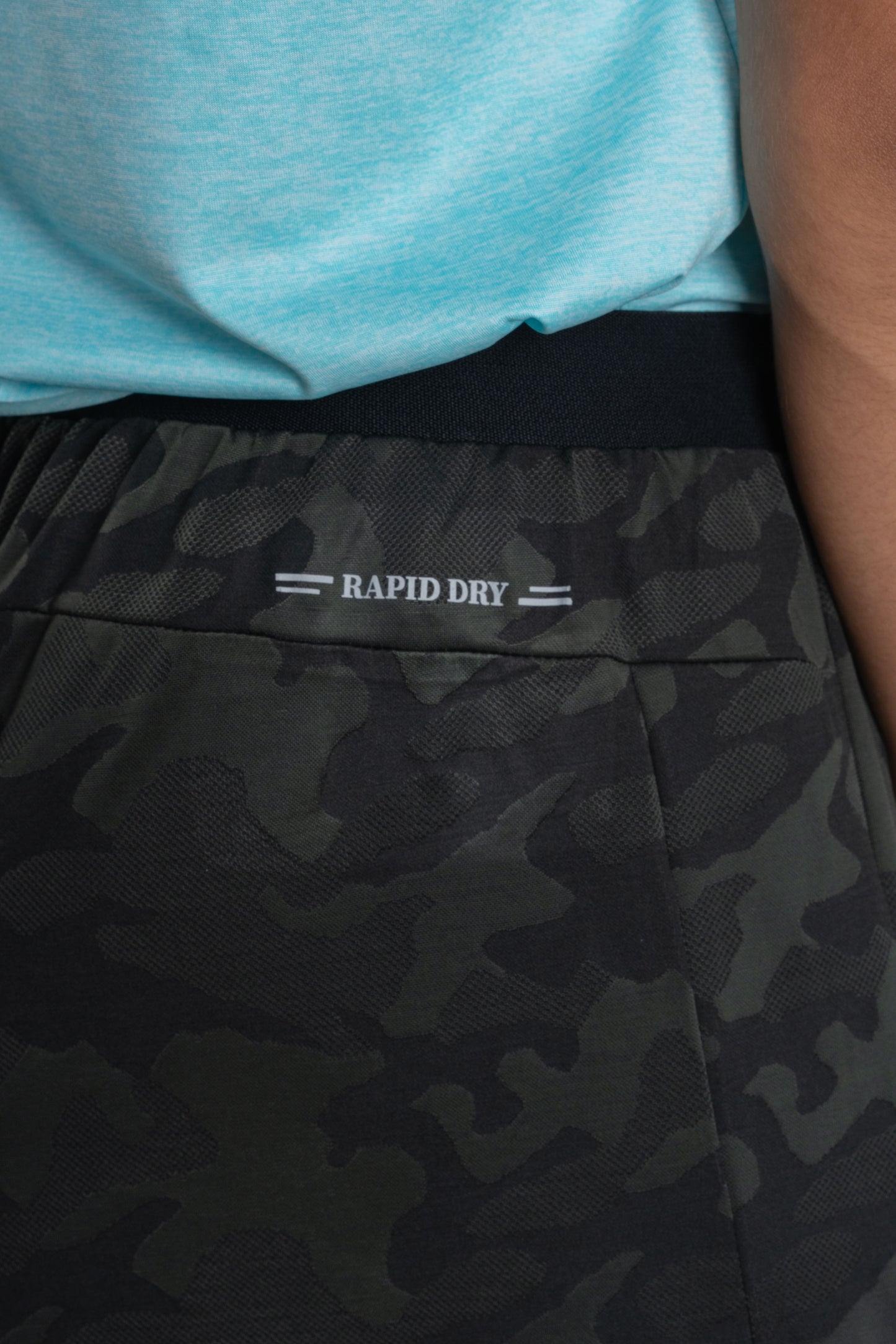 NACKERS Mens Olive Polyster Camou Jacquard Shorts for Casual, Sports, Gym Sessions