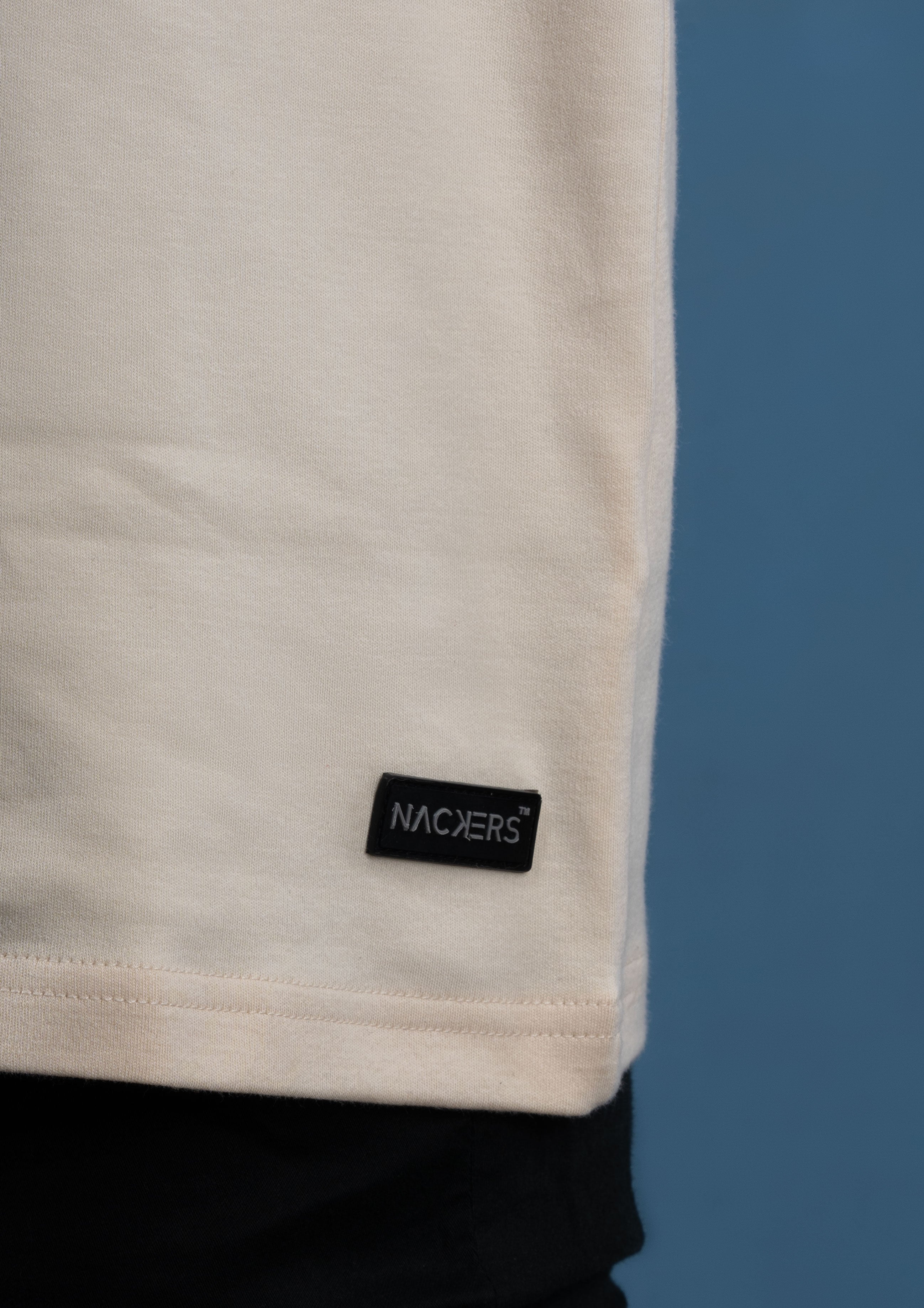 NACKERS Unisex White Smoke 100% Interlock Cotton Unisex Regular Tshirt Casual
