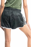 NACKERS Women's Olive Polyster Camou Jacquard Shorts for Casual, Sports, Gym Sessions
