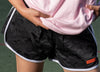 NACKERS Womens Black Polyster Camou Jacquard Shorts