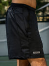 NACKERS Mens Black Polyster Spandex Jaquard Knit Shorts Shorts