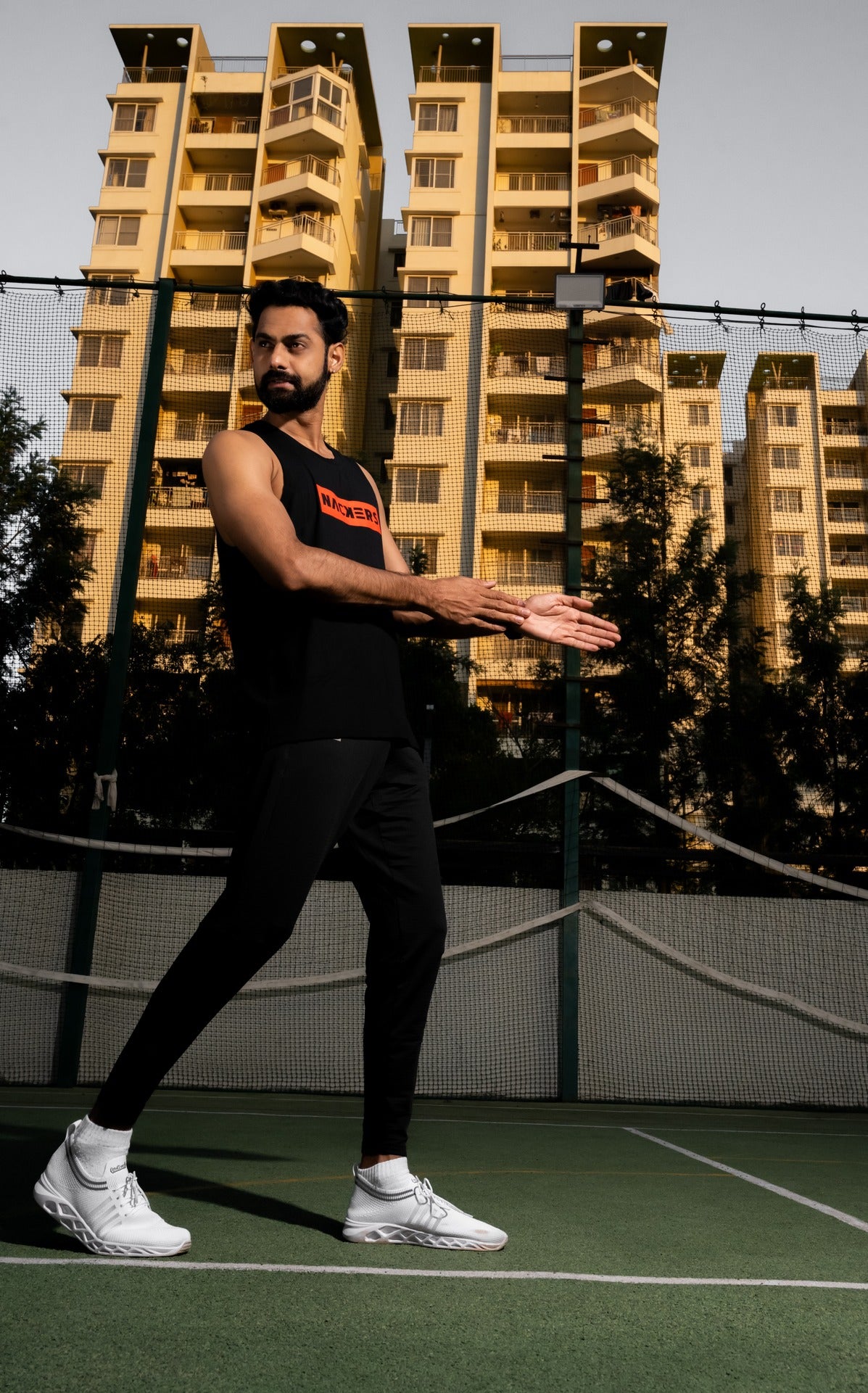 NACKERS Mens Black Bamboo fabric Sleeveless Regular Tshirt
