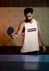 NACKERS Mens Whisper White Bamboo fabric Sleeveless Regular Tshirt