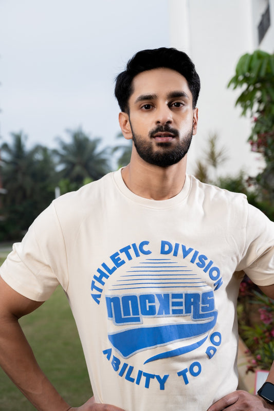 NACKERS Mens White Smoke 100% Interlock Soft Touch Cotton Unisex Regular Tshirt