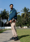 NACKERS Men's Peacock Blue 100% Premium Cotton Full Sleeves Hoodies