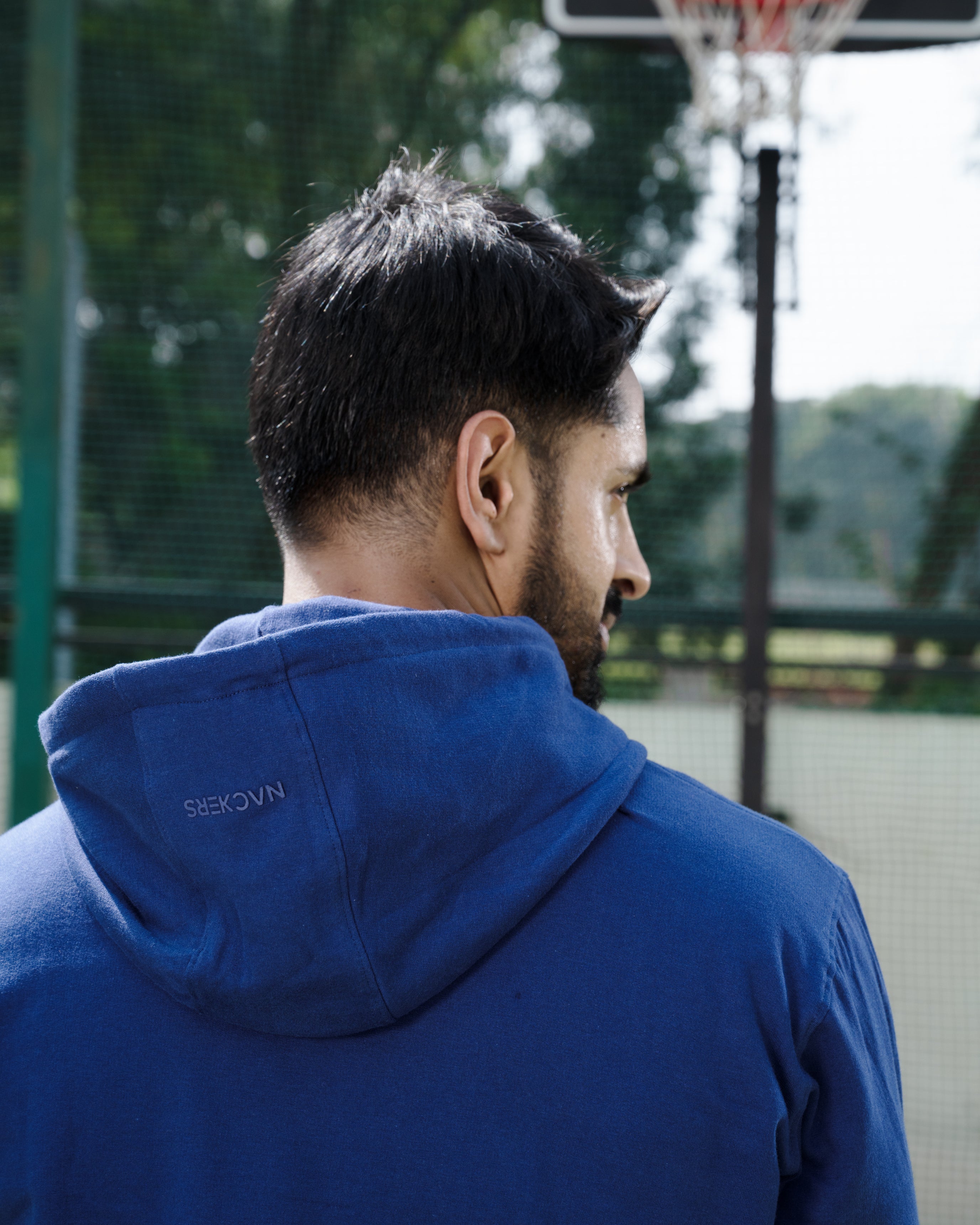 NACKERS Men's Navy Blue 100 % Premium Cotton Full Sleeves Hoodies