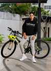 NACKERS Women's Black 100 % Premium Cotton Full Sleeves Hoodies