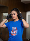 NACKERS Womens Lapis Blue 100% Super Combed Premium Cotton Half Sleeves Regular Tshirt