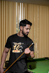NACKERS Mens Black 100% Super Combed Premium Cotton Half Sleeves Regular Tshirt