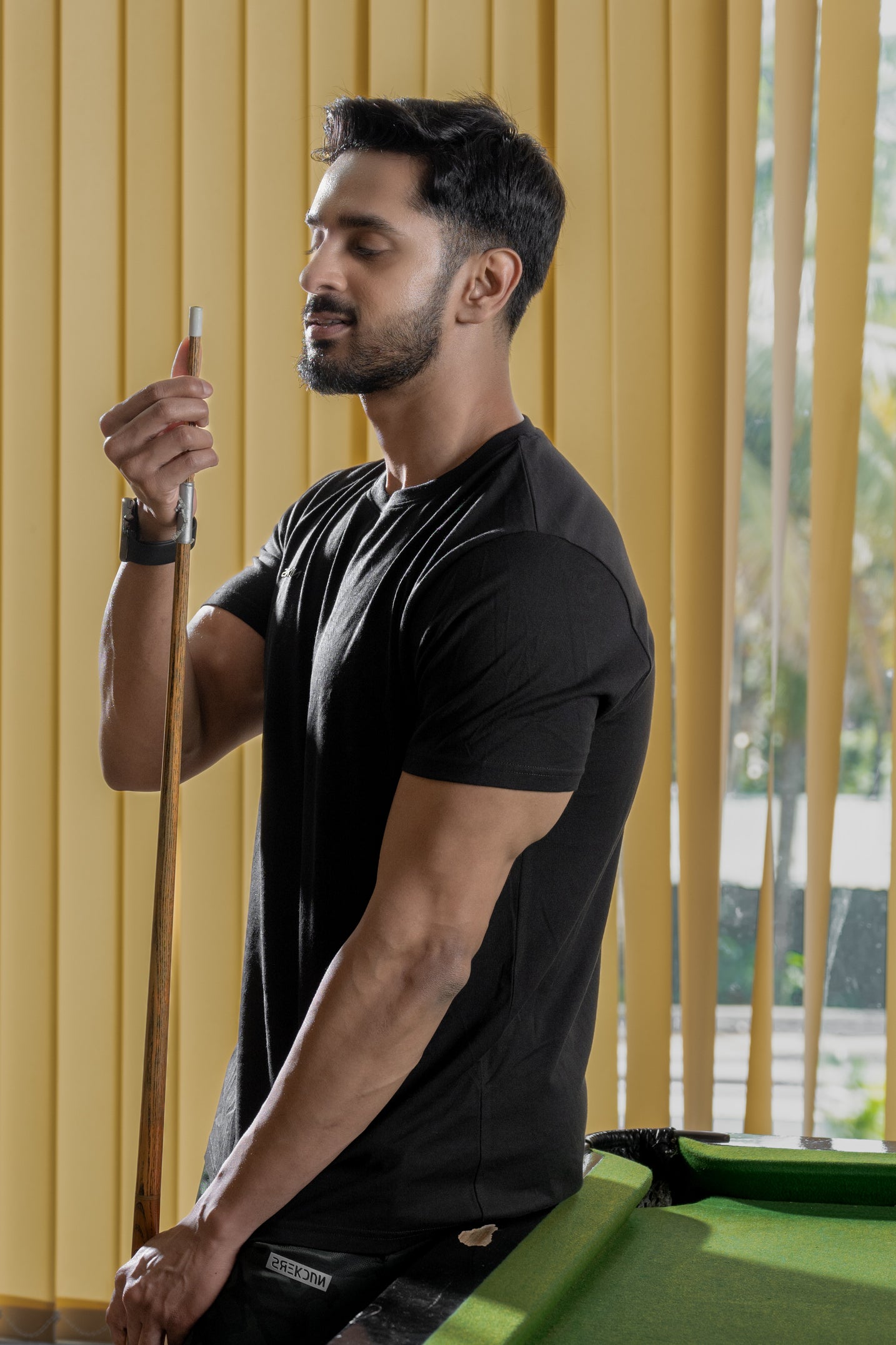 NACKERS Mens Black 100% Authentic Supima Cotton Half Sleeves Regular Tshirt