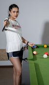 NACKERS Womens Whisper White 100% Super Combed Premium Cotton Half Sleeves Regular Tshirt