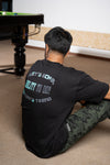 NACKERS Unisex Black 100% Super Combed Premium Cotton, Loopknit Unisex Oversized Tshirt