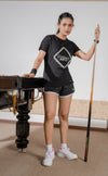 NACKERS Womens Black 100% Super Combed Premium Cotton Half Sleeves Regular Tshirt