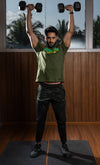 NACKERS Mens Rifle Green 100% Super Combed Premium Cotton Half Sleeves Regular Tshirt