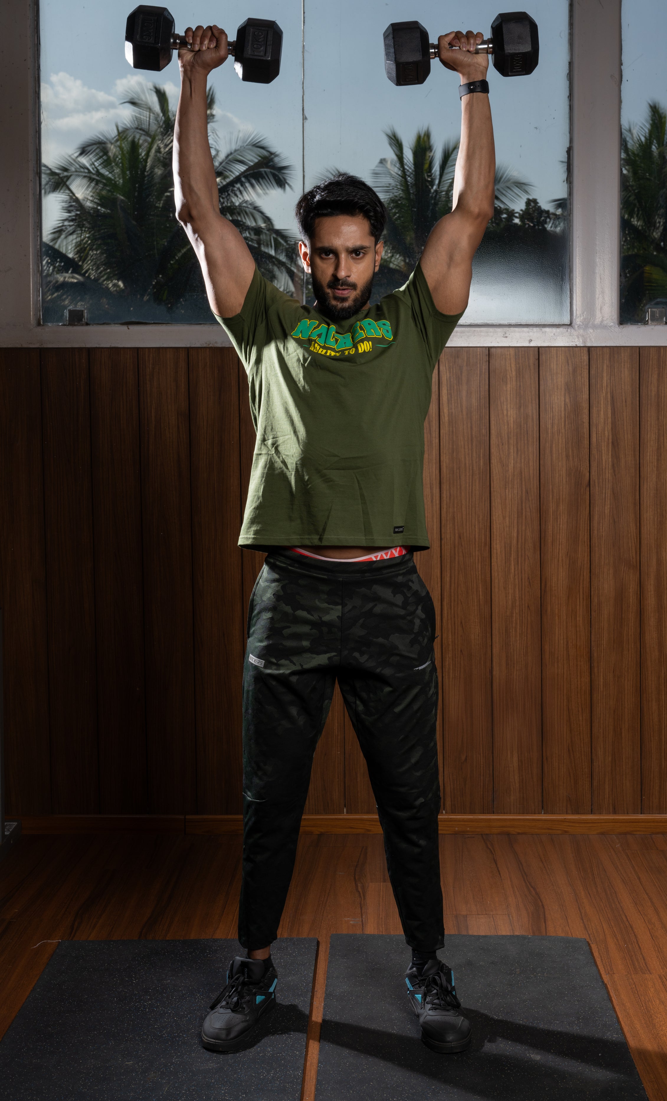 NACKERS Mens Rifle Green 100% Super Combed Premium Cotton Half Sleeves Regular Tshirt