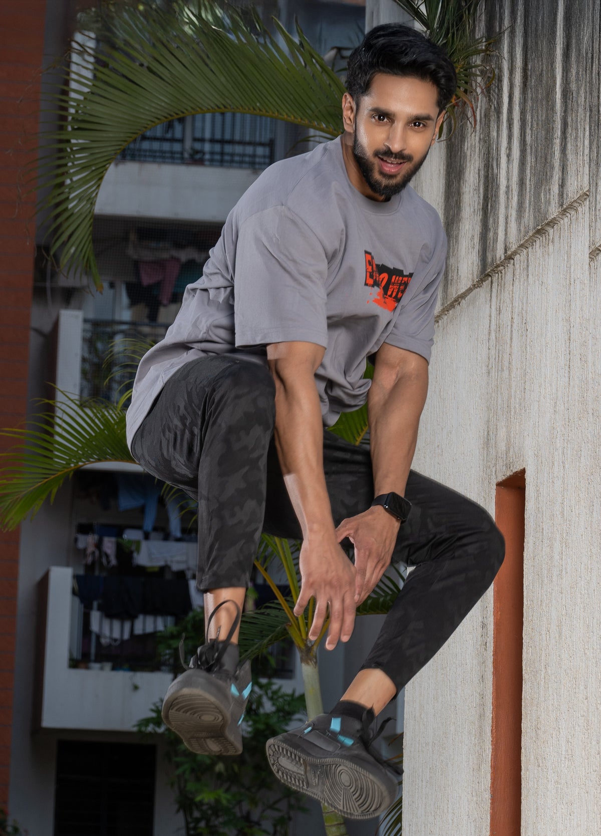 NACKERS Unisex Skyrocket Grey 100% Super Combed Premium Cotton, Loopknit Oversized Tshirt