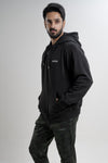 NACKERS Men's Black High Quality Poly Cotton Full Sleeves Hoodies with Zip