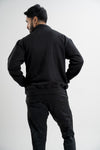 NACKERS Men's Black High Quality Poly Cotton Full Sleeves Jacket with Zip