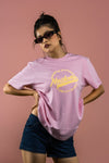 NACKERS Womens Nosegay Pink 100% Interlock Cotton Oversized Tshirt Casual