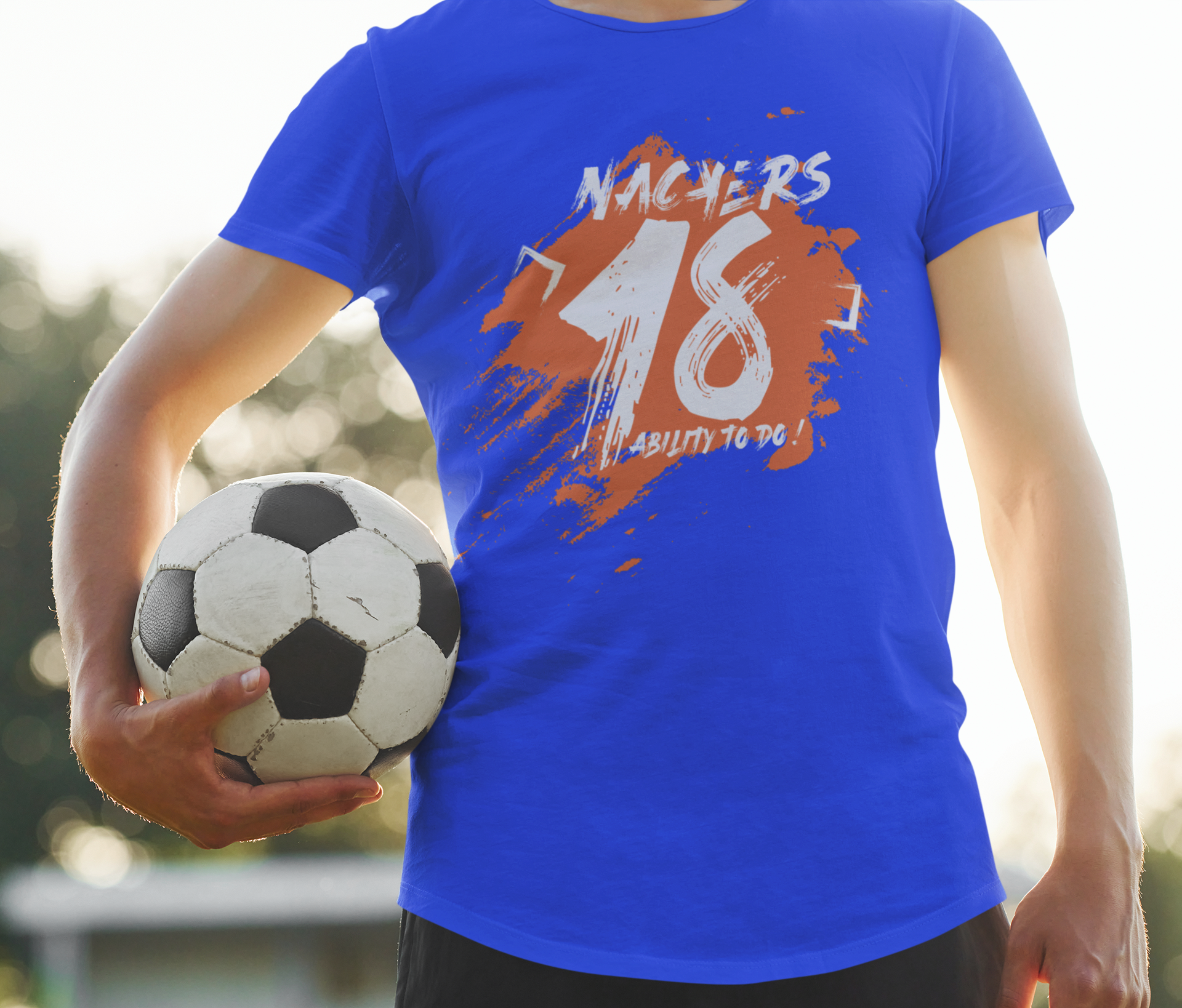 NACKERS Mens Lapis Blue 100% Super Combed Premium Cotton Half Sleeves Regular Tshirt