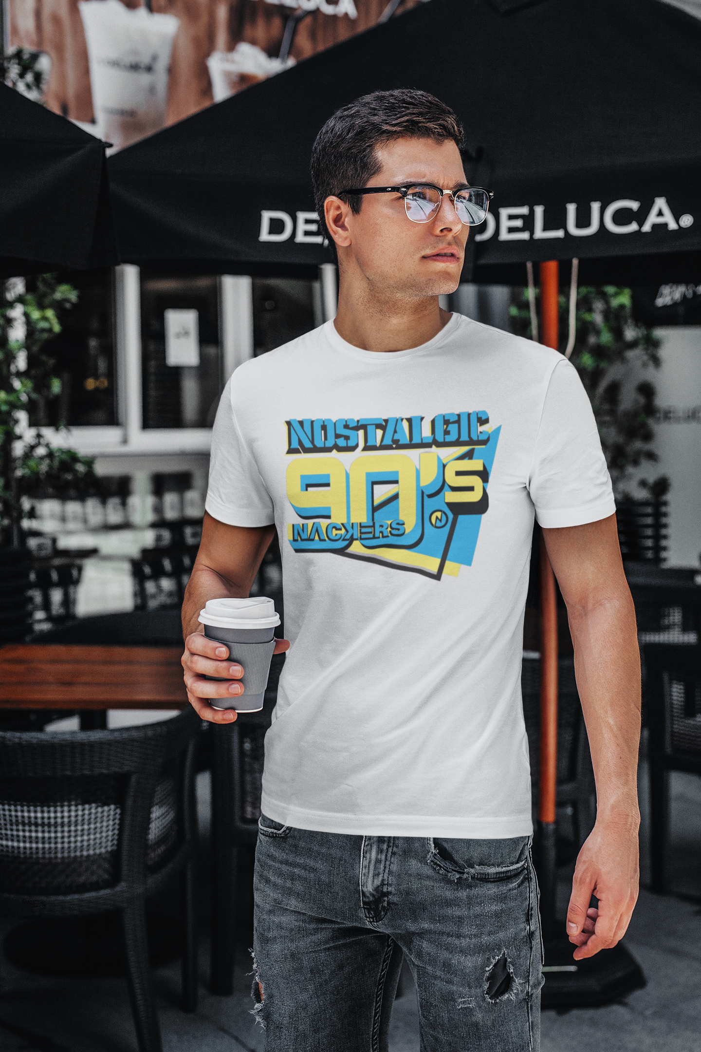 NACKERS Mens Whisper White 100% Super Combed Premium Cotton Half Sleeves Regular Tshirt