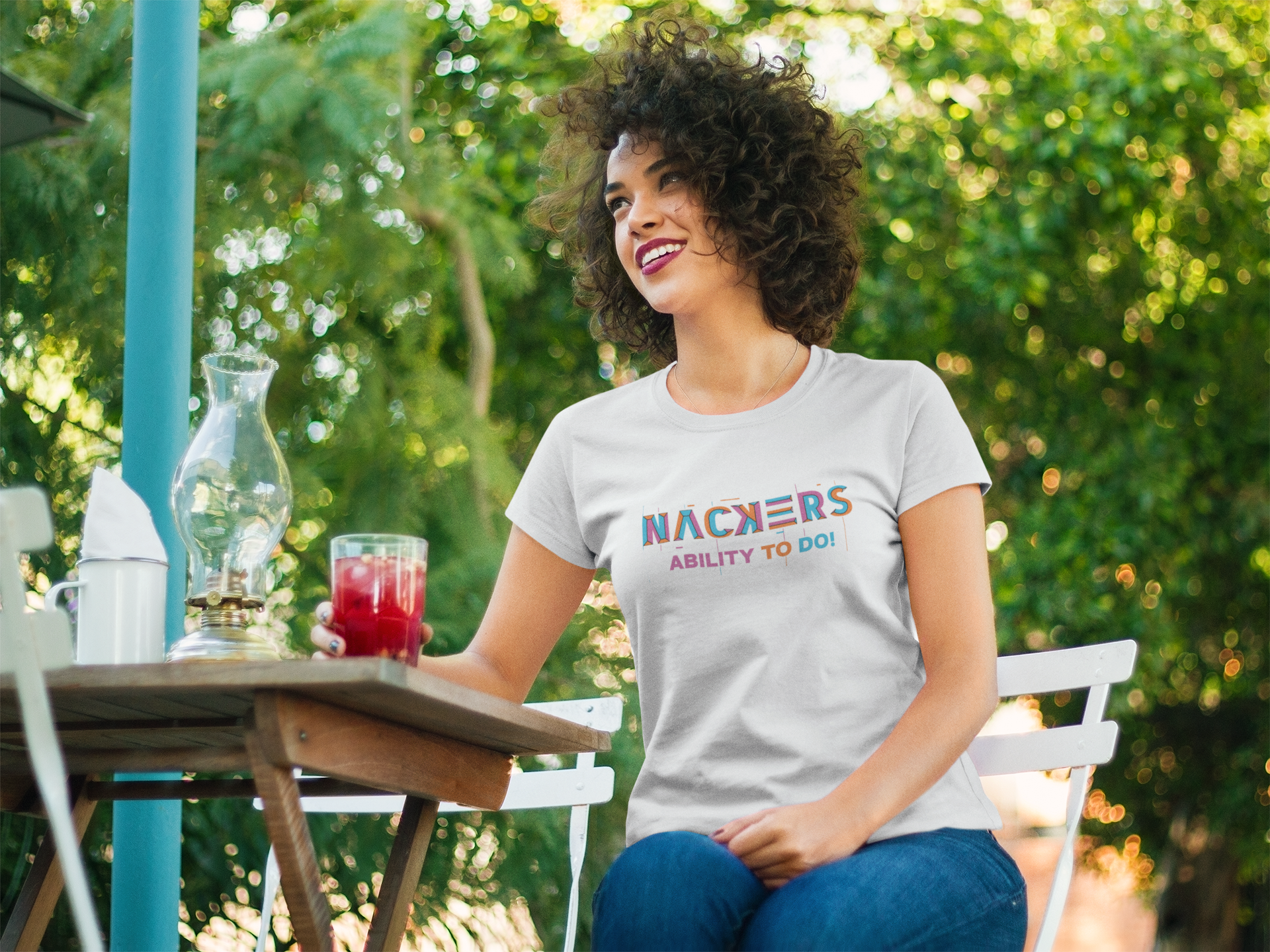 NACKERS Womens Whisper White 100% Super Combed Premium Cotton Half Sleeves Regular Tshirt